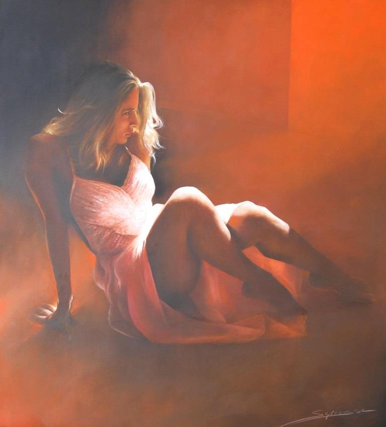 Spiata dalla luce - dipinto - Antonio Sgarbossa